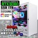 Adobe Creative Cloud推奨モデル デザイナー向け ゲーミングPC デスクトップパソコン ホワイト プレーン GeForce RTX5060 第14世代 Intel Corei5 14400F Windows11 NVMe M.2 SSD1TB メモリ32GB ゲーミングパソコン Photoshop Illustrator Premiere Pro PASOUL 煌