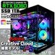 Adobe Creative Cloud推奨モデル デザイナー向け ゲーミングPC デスクトップパソコン 海景房 GMQ360 ブラック GeForce RTX5060 第14世代 Intel Corei5 14400F Windows11 NVMe M.2 SSD1TB メモリ32GB CPU水冷ファン ゲーミングパソコン Photoshop Illustrator Premiere Pro PASOUL 極