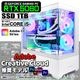 Adobe Creative Cloud推奨モデル デザイナー向け ゲーミングPC デスクトップパソコン GP-V3 ホワイト ピラーレス GeForce RTX5060 第14世代 Intel Corei5 14400F Windows11 NVMe M.2 SSD1TB メモリ32GB CPU水冷ファン ゲーミングパソコン Photoshop Illustrator Premiere Pro PASOUL 極