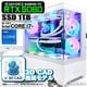 3D CAD推奨モデル 製造・設計向け ゲーミングPC デスクトップパソコン GP-V3 ホワイト ピラーレス GeForce RTX5060 第14世代 Intel Corei7 14700F Windows11 NVMe M.2 SSD1TB メモリ32GB CPU水冷ファン ゲーミングパソコン Autodesk Fusion360 AutoCAD SolidWorks PASOUL 極