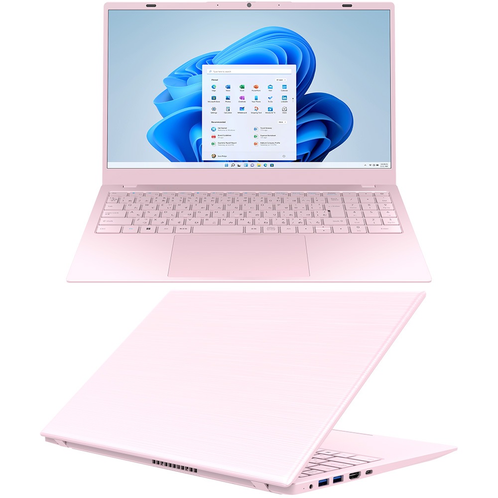 ノートパソコン PASOUL NC15J [ピンク] Microsoft Office2024 Home＆Business セット 15.6インチワイド Windows11 第14世代 Intel TwinLake N150 NVMe PCIe3.0 SSD500GB メモリ12GB フルHD 1920×1080 デュアルWifi Bluetooth USB3.0 Type-C HDMI WEBカメラ JIS規格 日本語配列キーボード