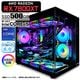 ゲーミングPC デスクトップパソコン 海景房 GMQ360 ブラック AMD Radeon RX7600XT VRAM8GB 第14世代 Intel Corei5 14400F Windows11 NVMe M.2 SSD500GB メモリ16GB CPU水冷ファン ゲーミングパソコン eスポーツ PASOUL 極