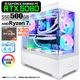 ゲーミングPC デスクトップパソコン GP-V3 ホワイト ピラーレス GeForce RTX5060 AMD Ryzen7 9800X3D Windows11 NVMe M.2 SSD500GB メモリ32GB CPU水冷ファン ゲーミングパソコン eスポーツ PASOUL 極