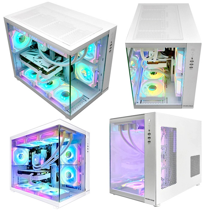 ゲーミングPC デスクトップパソコン 海景房 GMQ360 ホワイト AMD Radeon RX9060XT AMD Ryzen7 5700X Windows11 NVMe M.2 SSD500GB メモリ16GB CPU水冷ファン ゲーミングパソコン eスポーツ PASOUL 極