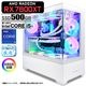 ゲーミングPC デスクトップパソコン GP-V3 ホワイト ピラーレス AMD Radeon RX7600XT VRAM8GB 第14世代 Intel Corei5 14400F Windows11 NVMe M.2 SSD500GB メモリ16GB CPU水冷ファン ゲーミングパソコン eスポーツ PASOUL 極