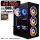 ゲーミングPC デスクトップパソコン ブラック AMD Radeon RX7600 AMD Ryzen5 5600GT Windows11 NVMe M.2 SSD500GB メモリ16GB ゲーミングパソコン eスポーツ PASOUL 煌