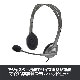 ステレオヘッドセット ロジクール logicool H111 3.5mm接続 ノイズキャンセリング 軽量 有線 ヘッドフォン 180°回転マイク パソコン/スマートフォン/タブレット用 ゲーム WEB会議 ビデオチャット ボイスチャット 動画配信など