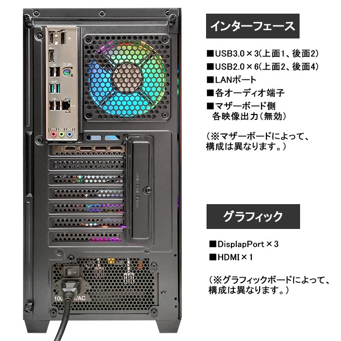 ゲーミングPC デスクトップパソコン GP-V3 ブラック ピラーレス GeForce RTX5060 Intel Core Ultra5 225F Windows11 NVMe M.2 SSD500GB メモリ16GB CPU水冷ファン ゲーミングパソコン eスポーツ PASOUL 極