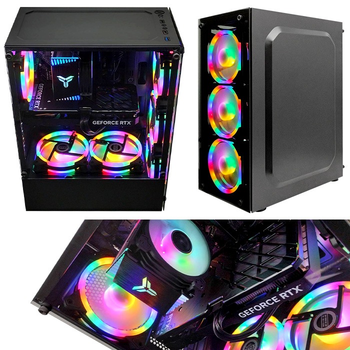 ゲーミングPC デスクトップパソコン ブラック GeForce RTX3060 第14