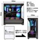 ゲーミングPC デスクトップパソコン GP-V3 ブラック ピラーレス GeForce RTX4060Ti AMD Ryzen7 5700X Windows11 NVMe M.2 SSD500GB メモリ16GB CPU水冷ファン ゲーミングパソコン eスポーツ PASOUL 極