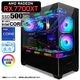 ゲーミングPC デスクトップパソコン GP-V3 ブラック ピラーレス AMD Radeon RX7700XT 第14世代 Intel Corei5 14400F Windows11 NVMe M.2 SSD500GB メモリ16GB CPU水冷ファン ゲーミングパソコン eスポーツ PASOUL 極