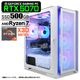 ゲーミングPC デスクトップパソコン ホワイト メッシュ GeForce RTX5070 AMD Ryzen7 9800X3D Windows11 NVMe M.2 SSD500GB メモリ16GB ゲーミングパソコン eスポーツ PASOUL 煌