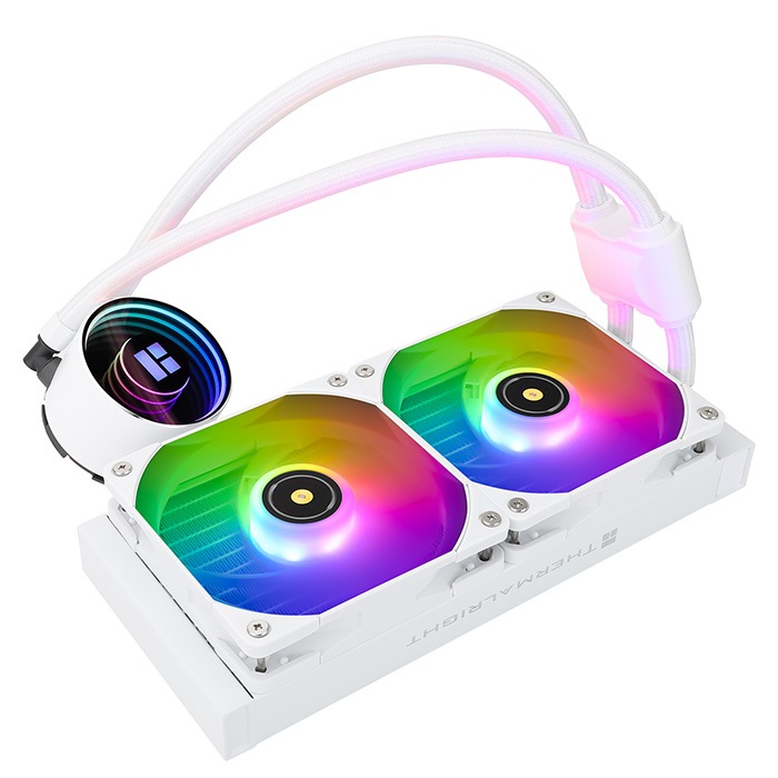 【FN240白】CPUクーラー CPU冷却ファン 白 簡易水冷 240mm LEDライト RGB 光る 静音 水冷ファン ARGBファン 一体型 液体冷却ラジエーター 水冷クーラーシステム Intel+AMD両対応 カラー発光ファン ゲーミングパソコン用 Frozen Notte 240 WHITE ARGB