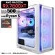 ゲーミングPC デスクトップパソコン ホワイト メッシュ AMD Radeon RX7600XT VRAM8GB AMD Ryzen5 5600GT Windows11 NVMe M.2 SSD500GB メモリ16GB ゲーミングパソコン eスポーツ PASOUL 煌
