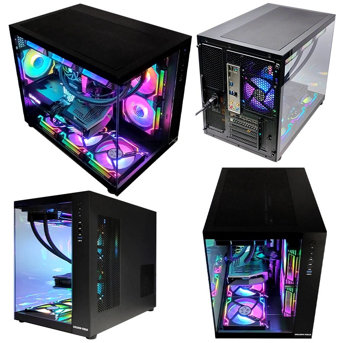 ゲーミングPC デスクトップパソコン 海景房 GMQ360 ブラック GeForce RTX5060Ti Intel Core Ultra5 245KF Windows11 NVMe M.2 SSD500GB メモリ32GB CPU水冷ファン ゲーミングパソコン eスポーツ PASOUL 極