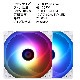 【F010】PCクーラー用 ケースファン 3個セット ホワイト スクエア ARGB対応 冷却ファン LED PWM 1600万色 光る 静音 5V 空冷ファン ファン ゲーミングパソコン用