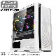 ゲーミング PCケース ミドルタワーケース ホワイト メッシュ 強化ガラス LED付き M-ATX/lTX対応 冷却ファン8基取付可 磁気吸引式防塵ネット USB3.0 デスクトップパソコンケース