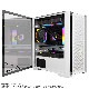 ゲーミング PCケース ミドルタワーケース ホワイト メッシュ 強化ガラス LED付き M-ATX/lTX対応 冷却ファン8基取付可 磁気吸引式防塵ネット USB3.0 デスクトップパソコンケース