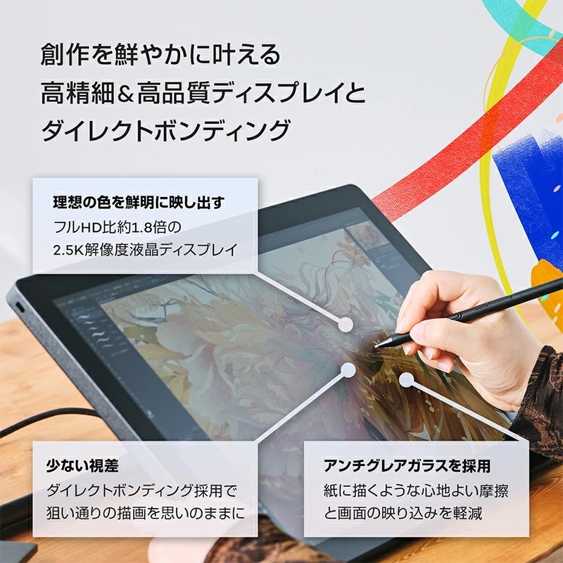 ゲーミングPC デスクトップパソコン ブラック 液晶ペンタブレット Wacom Cintiq 16（DTK168）付属 GeForce RTX2060 第14世代 Intel Corei5 14400F Windows11 NVMe M.2 SSD500GB メモリ16GB ゲーミングパソコン eスポーツ PASOUL 煌