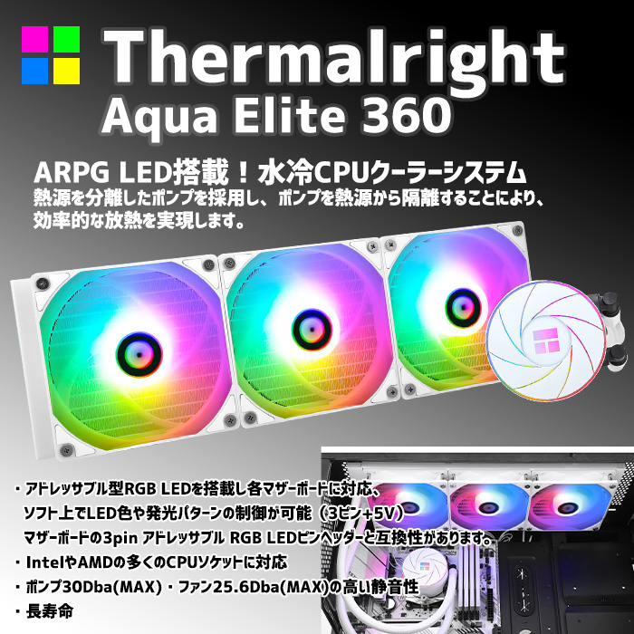 ゲーミングPC デスクトップパソコン 海景房 GMQ360 ホワイト GeForce RTX5060Ti AMD Ryzen7 7800X3D Windows11 NVMe M.2 SSD500GB メモリ32GB CPU水冷ファン ゲーミングパソコン eスポーツ PASOUL 極