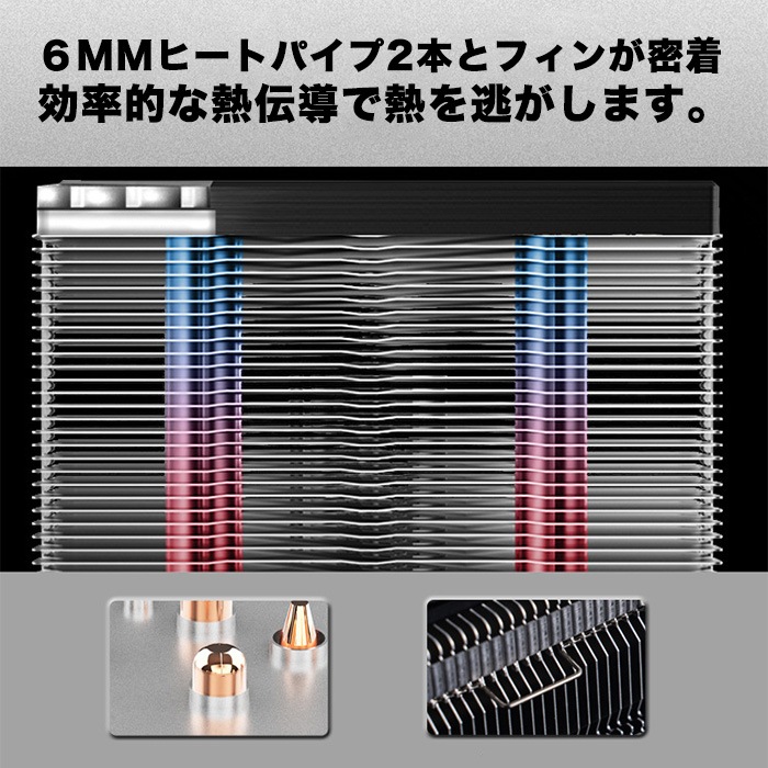 【CR-1400ARGB白】 CPUクーラー CPU冷却ファン 白 9cm LEDライト ARGB対応 光る 静音 空冷 放熱フィン 4ピン 純銅ヒートパイプ 空冷ラジエーター カラー発光ファン ゲーミングパソコン用