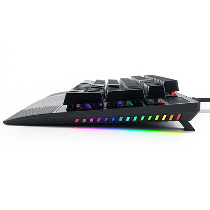 ブラック メカニカルキーボード 有線 E-YOOSO ゲーミングキーボード K-662 ブラック 茶軸 テンキーモデル US