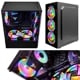 ゲーミングPC デスクトップパソコン ブラック GeForce RTX4060Ti AMD Ryzen5 4500 Windows11 NVMe M.2 SSD500GB メモリ16GB ゲーミングパソコン eスポーツ PASOUL 煌