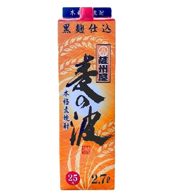 薩州屋 麦の波 25度 2.7Lﾊﾟｯｸ | 焼酎,麦焼酎 | パスポートマルシェ