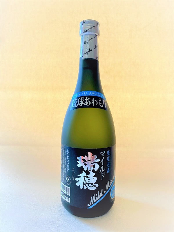 古酒   あわもり  マイルド瑞穂 マイルド瑞穂 25度,180ml ミニボトル 古酒51%ブレンド / 瑞穂