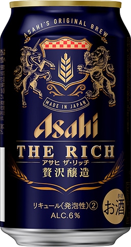 アサヒ - 350mlｘ48本 ザ・リッチ/2ケース 新ジャンル 発泡酒 アサヒ 酒 ビール Amazon.co.jp: アサヒ ザ ・ リッチ 缶 350ml×6缶入×4パック×2