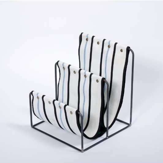 ビンテージ umbra マガジンラック 廃盤 アルミ製 80s umbra（アンブラ