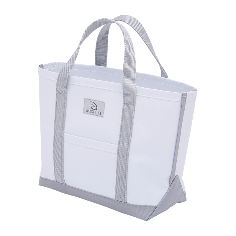 三角マチトートバッグ（グレー）