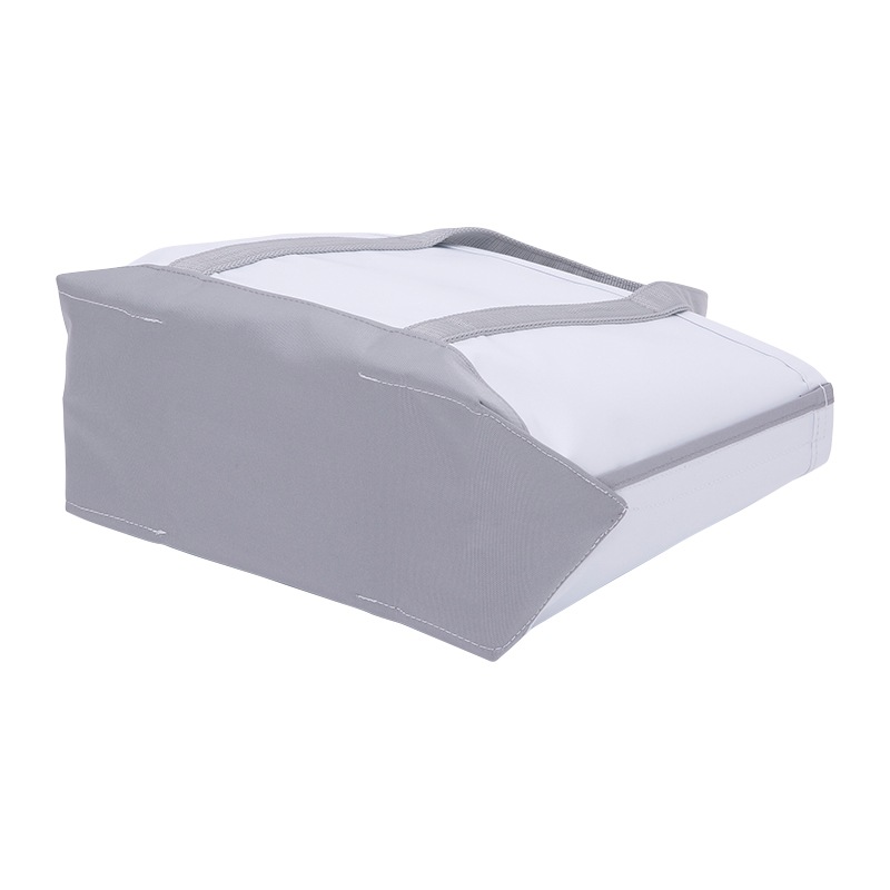 三角マチトートバッグ（グレー）