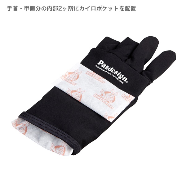 3フィンガーレスWカイログローブ37.5TM