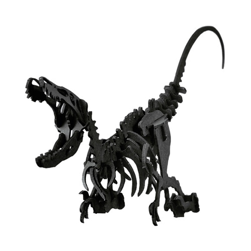 NEW-ヴェロキラプトル<ブラック> 3D立体ペーパーパズル