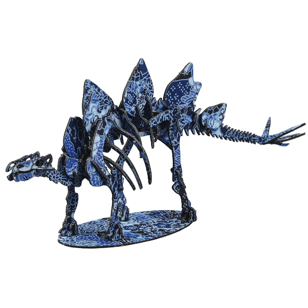 ＜越前和紙＞NEWステゴサウルス＜藍＞ 3D立体ペーパーパズル