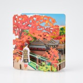 ＜切り絵＞京都・北野天満宮と舞妓
