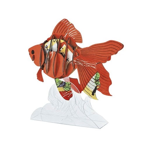 越前和紙 きんとと <茜かるた>(専用台座付)3D立体ペーパーパズル