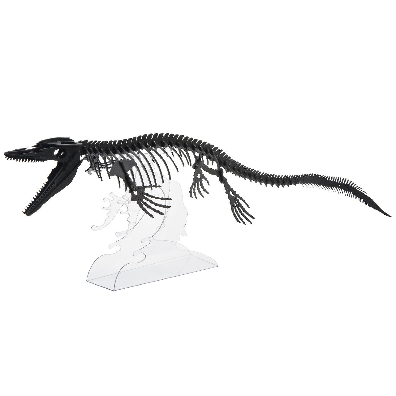 モササウルス(台座付)<ブラック> 3D立体ペーパーパズル