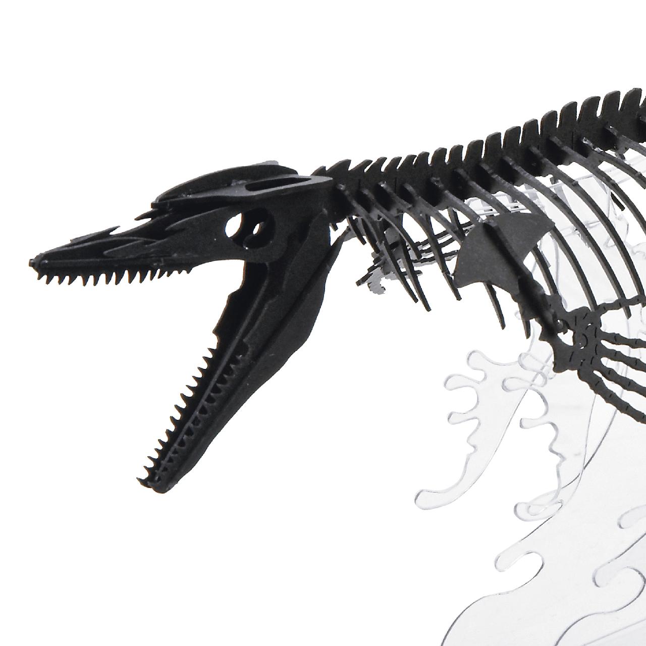 モササウルス(台座付)<ブラック> 3D立体ペーパーパズル