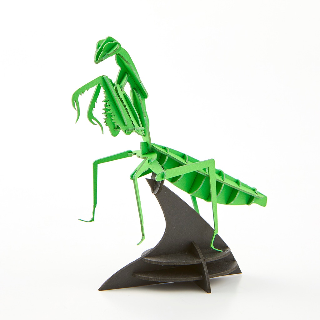 カマキリ【グリーン】3D立体ペーパーパズル | カマキリ/Mantis | PazuMe