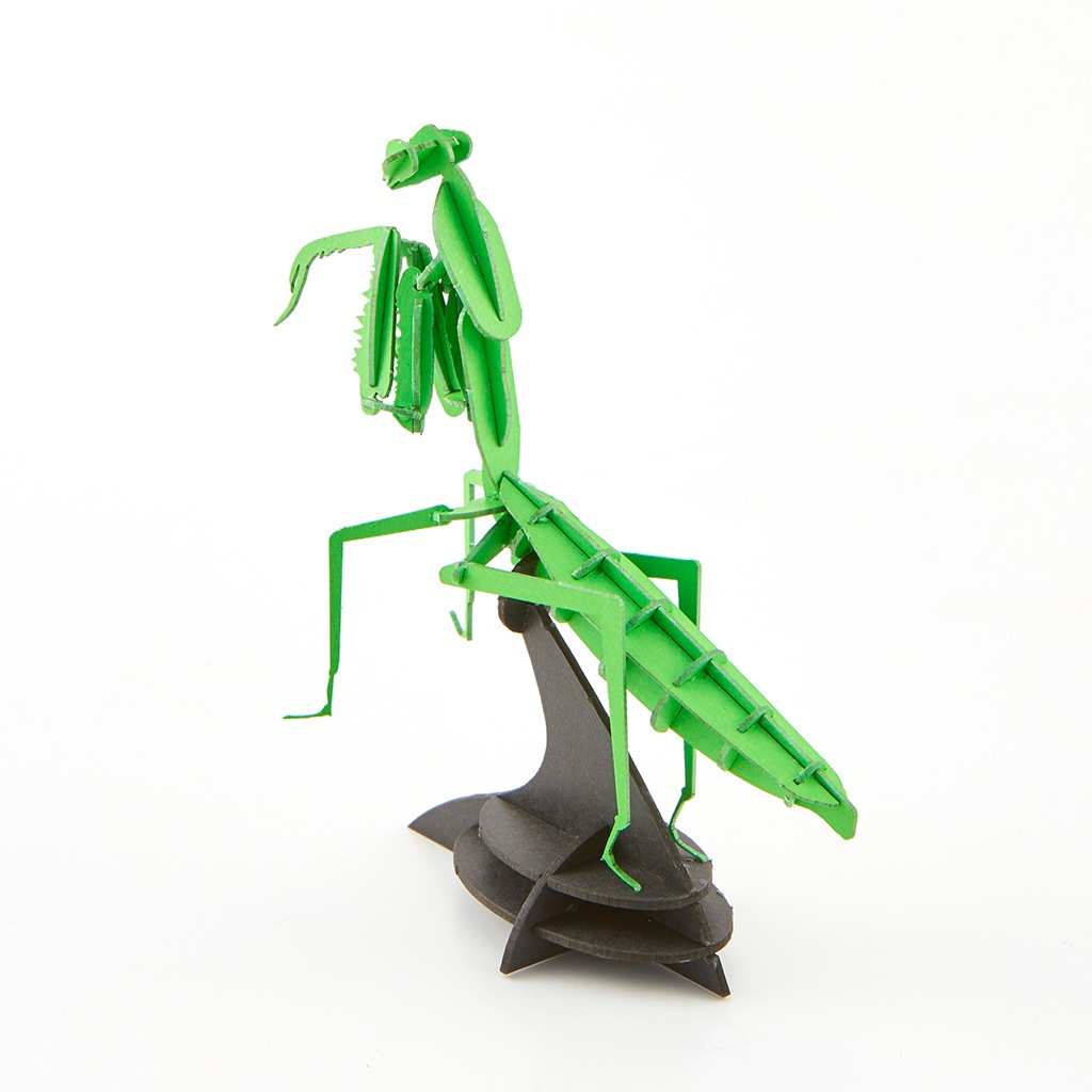 カマキリ【グリーン】3D立体ペーパーパズル | カマキリ/Mantis | PazuMe