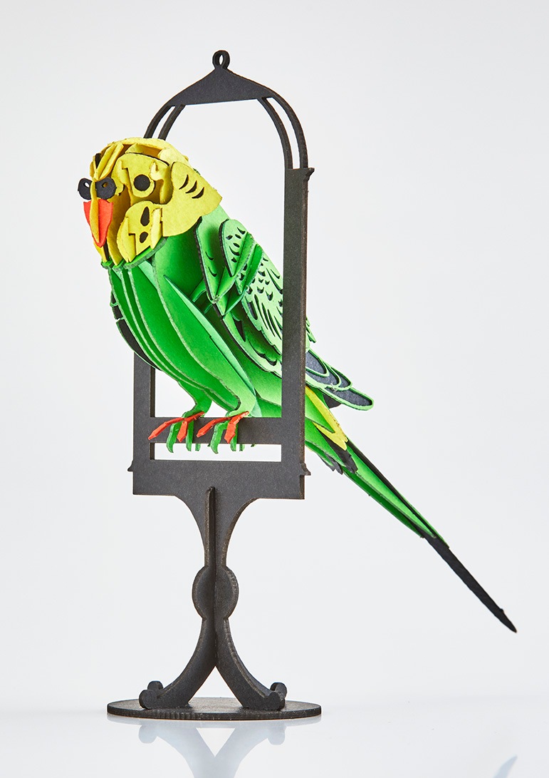 インコのピーちゃん(黄緑)