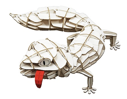 DXレオパードゲッコー白(MOVE)＜ヒョウモントカゲモドキ＞ 3D立体ペーパーパズル