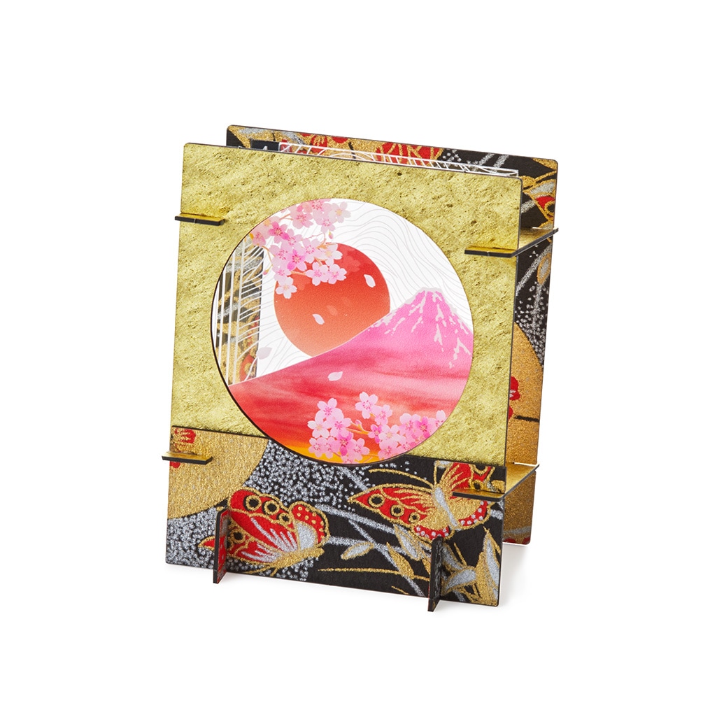 レイヤーアート【円窓】桜富士