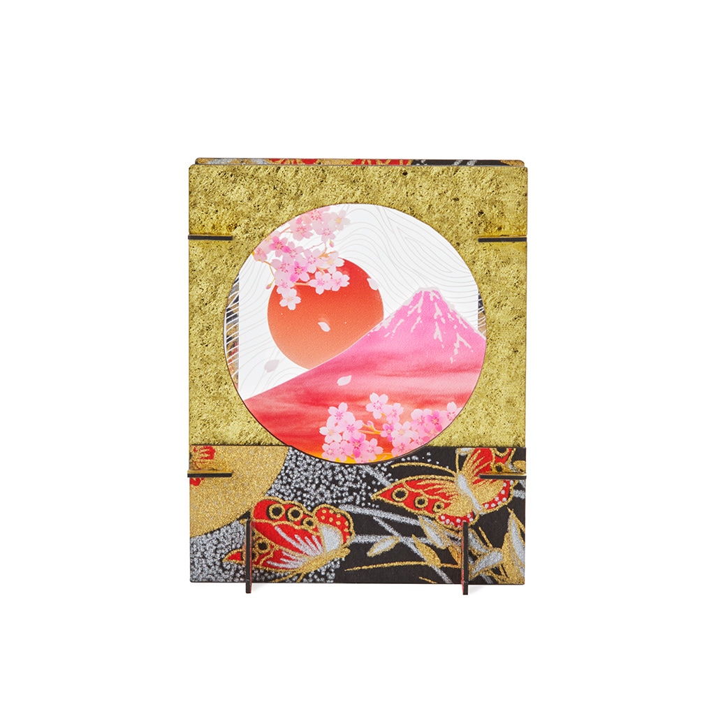 レイヤーアート【円窓】桜富士