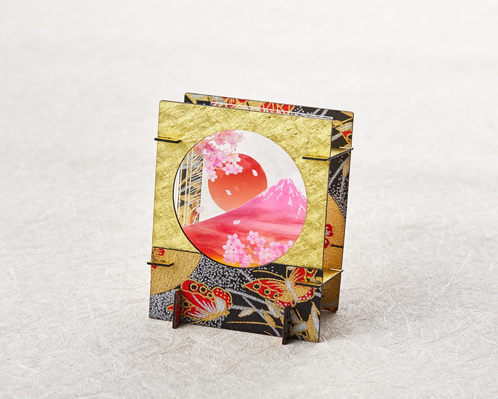 レイヤーアート【円窓】桜富士