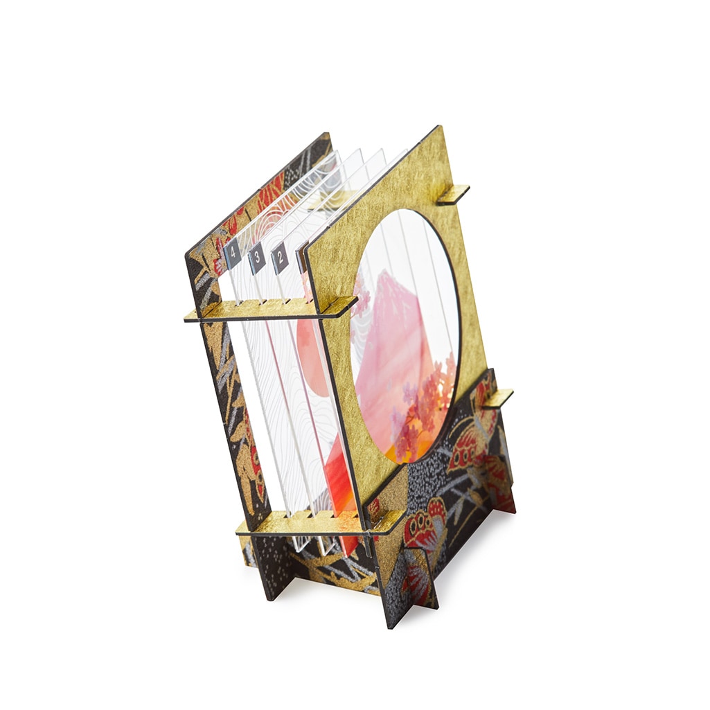 レイヤーアート【円窓】桜富士