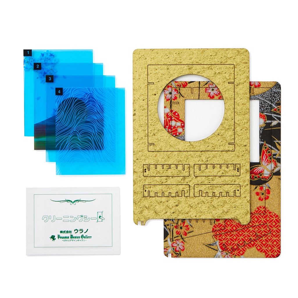 レイヤーアート【円窓】桜富士