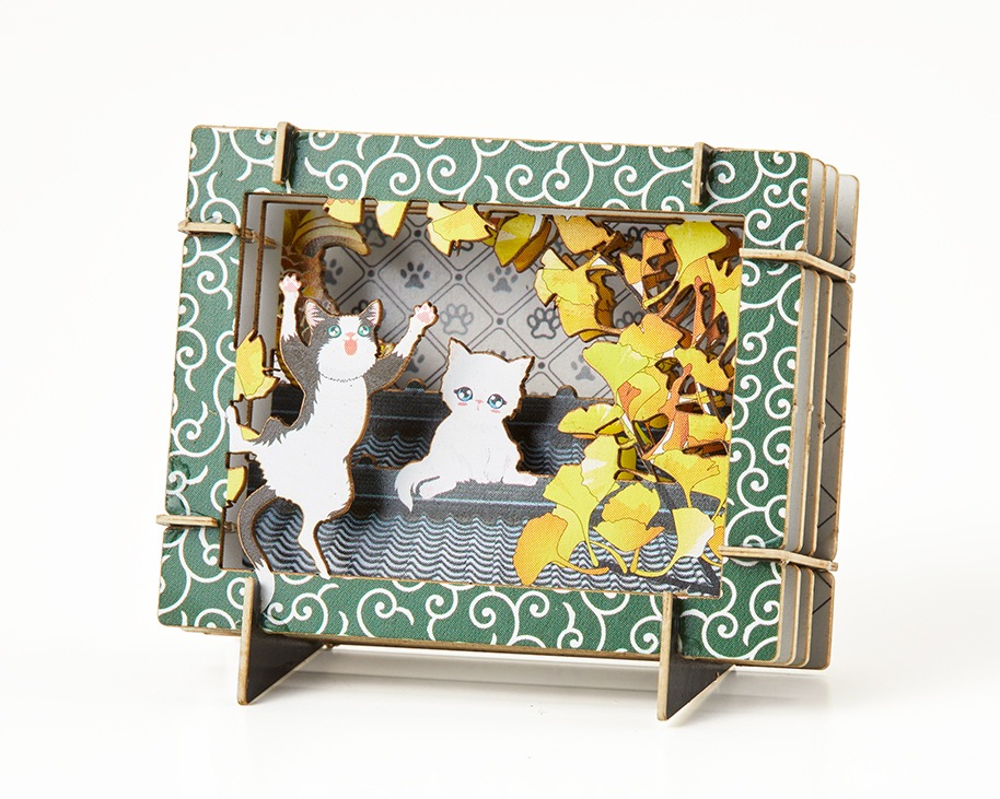 ミニチュア切絵マグネット付きBセット アニマル-1